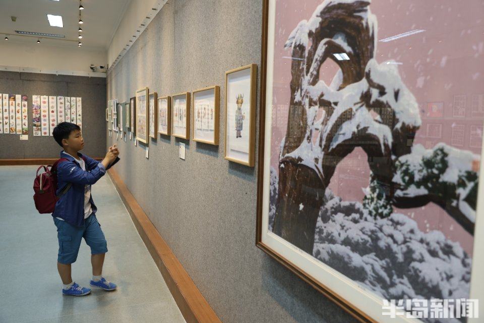 幅青岛籍插画家大作等你欣赏2021七彩有相61插画青岛艺术设计展开幕