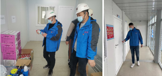 防控政治责任今天工地进行集中核酸检测272人,作为志愿者的党员王新雨