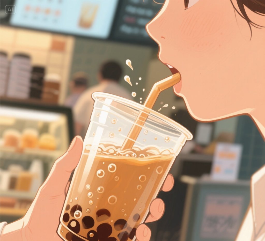 jimeng-2025-05-25-635-奶茶要尽快饮用，手绘风格.jpeg