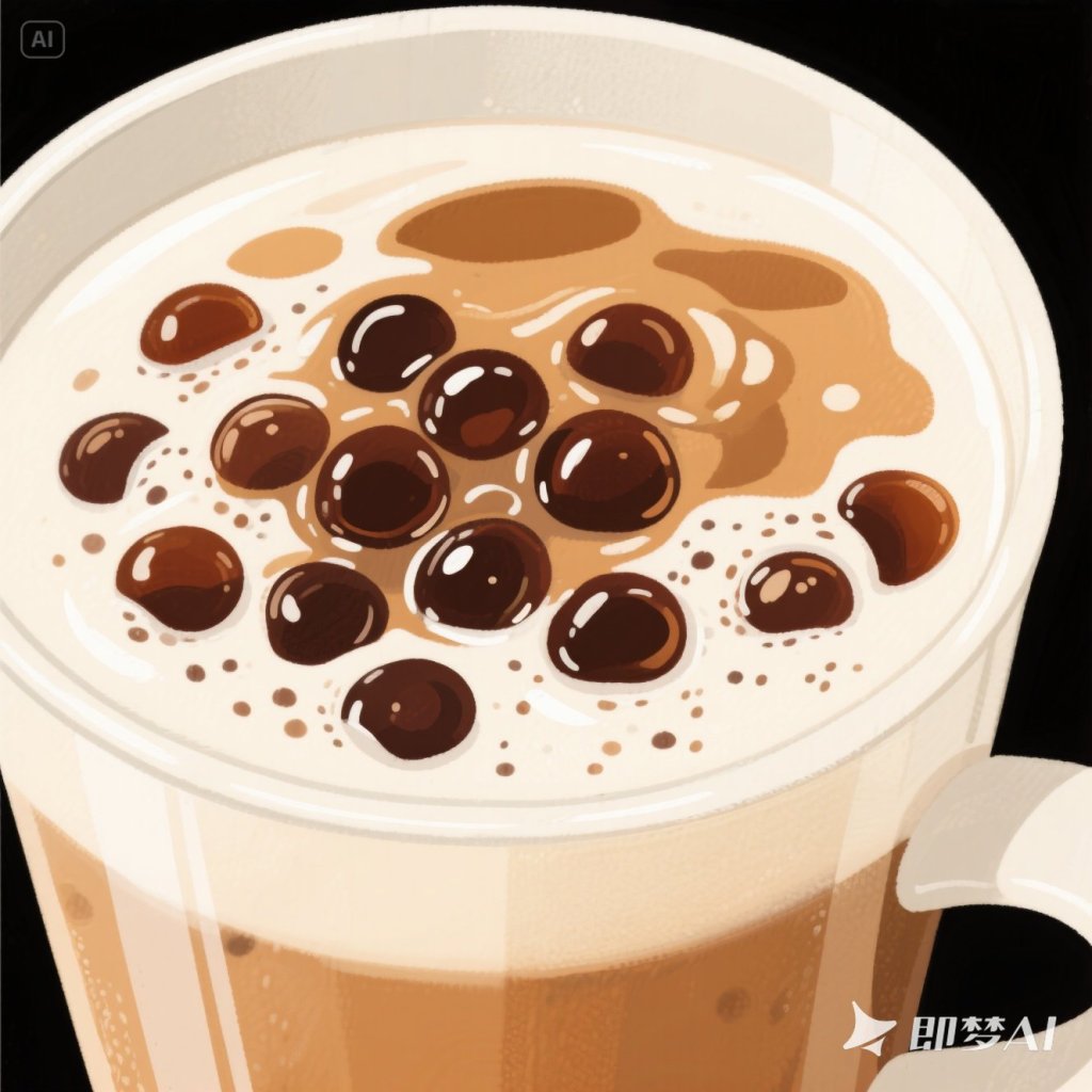 jimeng-2025-05-25-632-奶茶的局部特写，手绘风格.jpeg