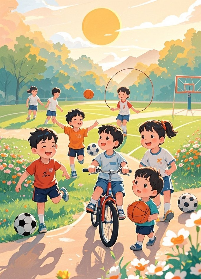jimeng-2025-05-29-466-中国儿童、青少年适当运动,手绘风格.jpeg